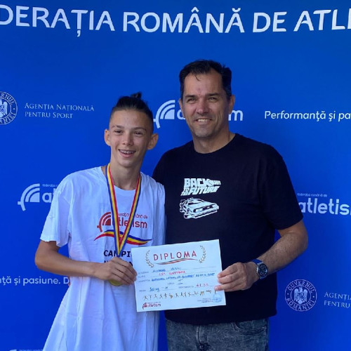 Andreas Vriscu, medaliat cu argint la campionatele naționale de atletism