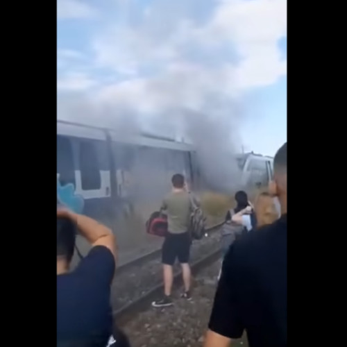 incendiu la trenul "Sageata albastra" in judetul arges