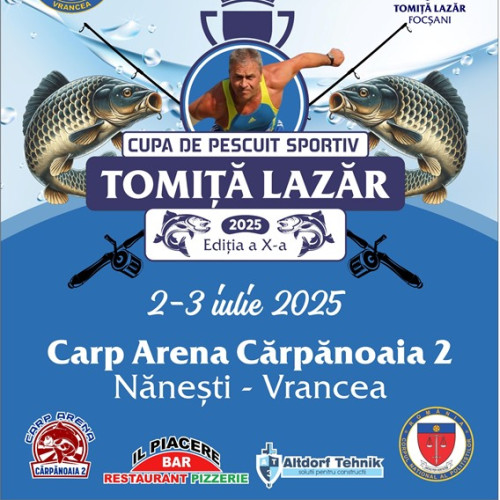 Cupa de pescuit sportiv Tomita Lazar, ajunsă la cea de-a zecea ediție în Vrancea