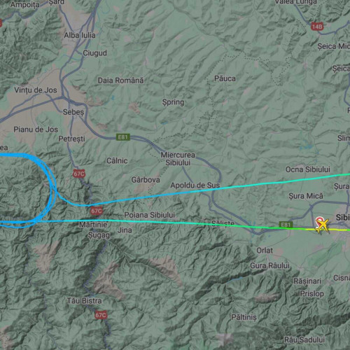 avion care a decolat din Sibiu spre Antalya s-a întors din drum la scurt timp după decolare
