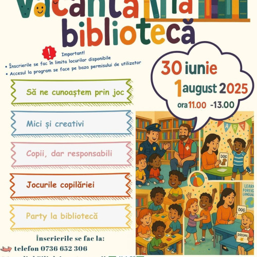 Startul programului "Vacanța la bibliotecă" a avut loc la Dambovita