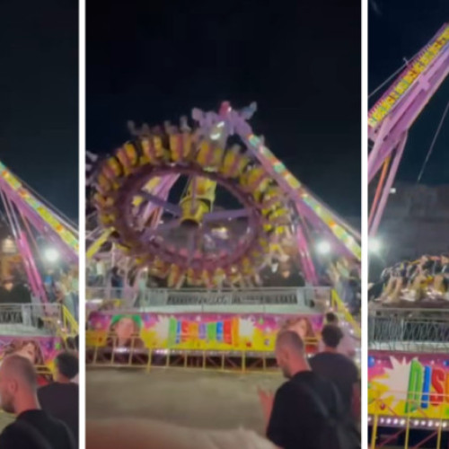 incident la un parc de distractii din bacau: bucata dintr-o instalatie s-a desprins in timpul functionarii