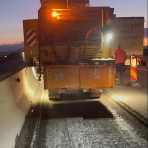 Lucrări pe Varianta Brașov: o bandă de circulație închisă temporar