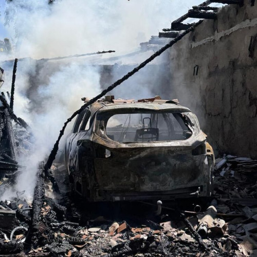 Incendiu puternic într-o gospodărie din Mileanca