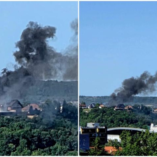 Incendiu puternic la o anexa gospodoreasca din Cluj-Napoca