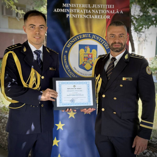inspector principal de politie penitenciara Florin Gliganeanu, desemnat angajatul anului la penitenciarul gaesti