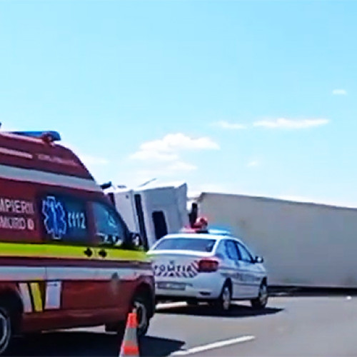 accident pe autostrada A4 în zona Agigea, județul Constanța