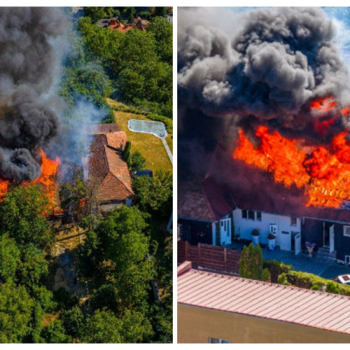 Pompierii din Cluj au încheiat operațiunile principale de stingere a incendiului de pe strada Serpuitoare din Cluj-Napoca