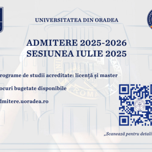 Universitatea din Oradea deschide înscrierile pentru sesiunea de admitere 2025