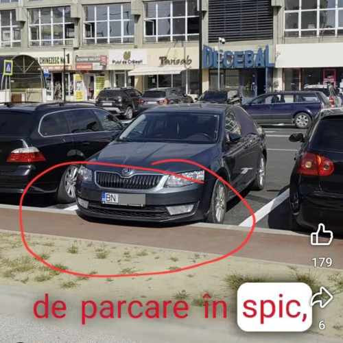 Probleme cu parcările în Bistrița: bicicliștii, în pericol din cauza noilor amenajări