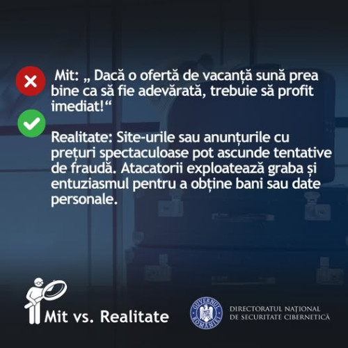 Avertisment privind ofertele de vacanță prea bune de pe internet