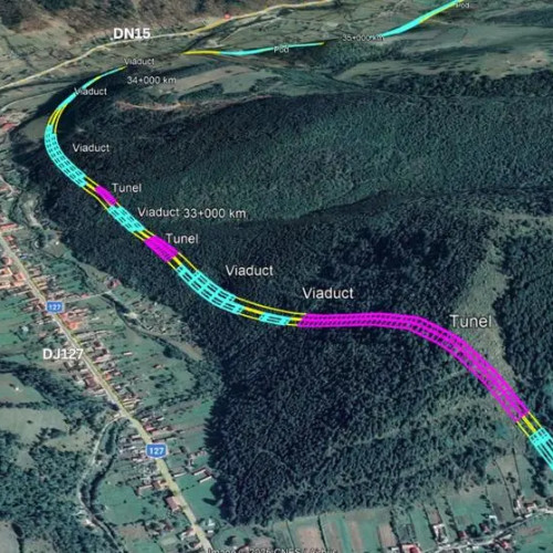 a început proiectarea celui mai dificil tronson al autostrăzii Unirii