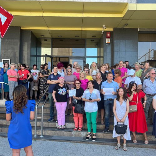 Angajații ANAF Constanța protestează pentru salarii ce li se cuvin, nu pentru sporuri