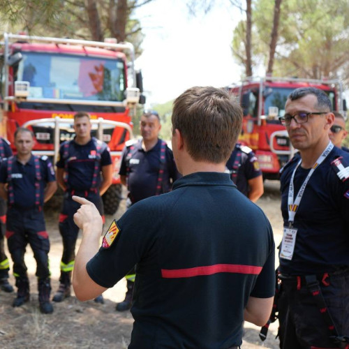 echipele române de intervenție în incendii de pădure, în Franța