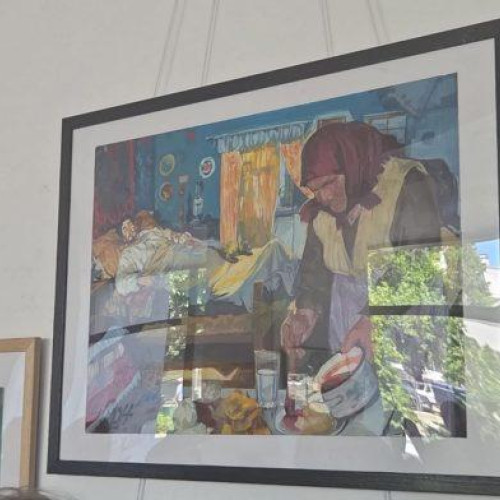 o adolescentă din botoșani, bursieră a fundației regale margareta a româniei, expozitie impresionantă la galeriile "stefan luchian"