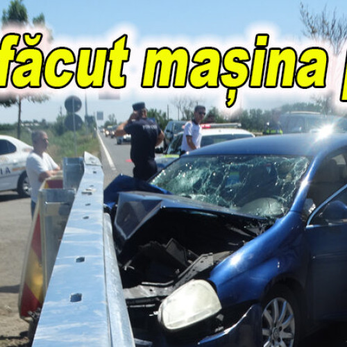 Accident la intersecția cu autostrada din nodul Buzău Est, un șofer din Brăila rănit ușor
