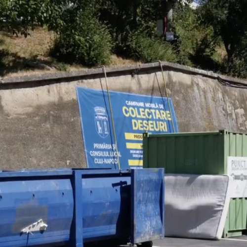 Primăria Cluj-Napoca a inaugurat un nou punct temporar pentru colectarea deșeurilor