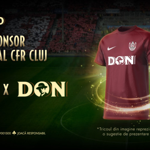 don.ro devine sponsor oficial al clubului CFR 1907 Cluj