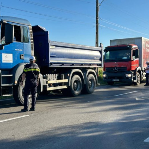 Control rigoros al poliției rutiere asupra transportului de marfă pe drumurile din județul Ialomița