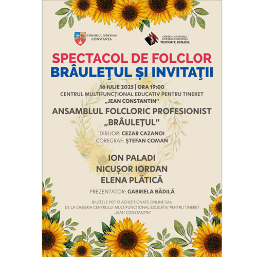 spectacol tradițional la Constanța: ansamblul "brauletul" și invitații aduc bucurie și emoție
