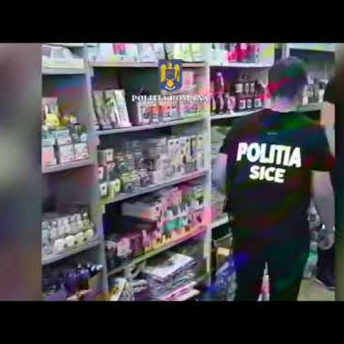politie în acțiune împotriva parfumurilor contrafăcute în brasov