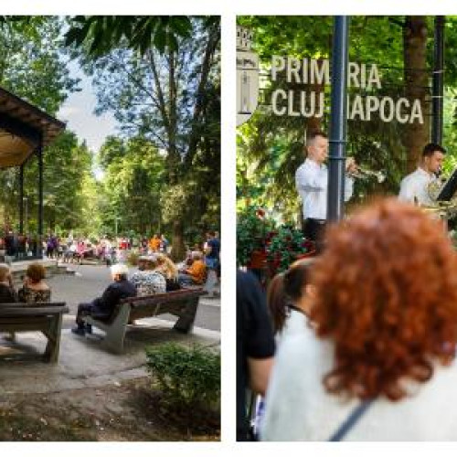 concerturi de fanfară în parc la cluj, până în septembrie