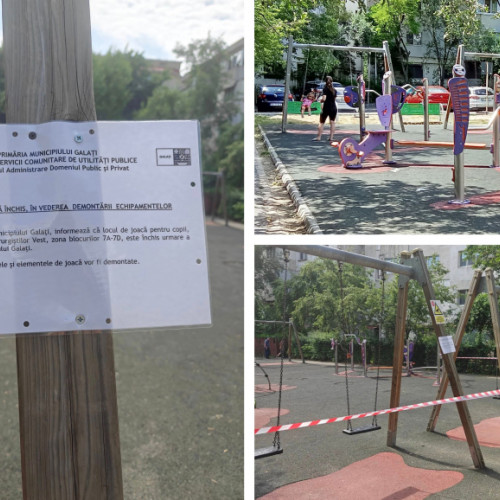 loc de joacă închis în cartierul siderurgiilor vest, după decizia tribunalului galati