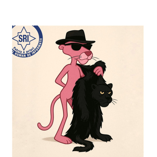 SRI face glume despre pantera roz într-un mesaj online