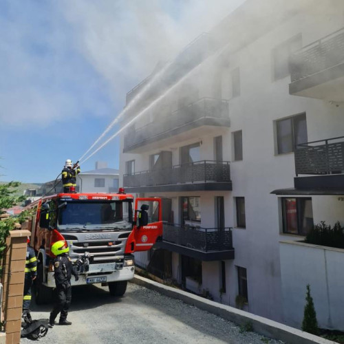 incendiu în cluj-Napoca: pompierii au lichidat rapid un incendiu la un apartament
