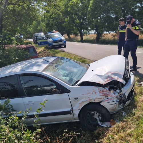 Accident rutier pe drumul județean dintre Botoșani și Roma
