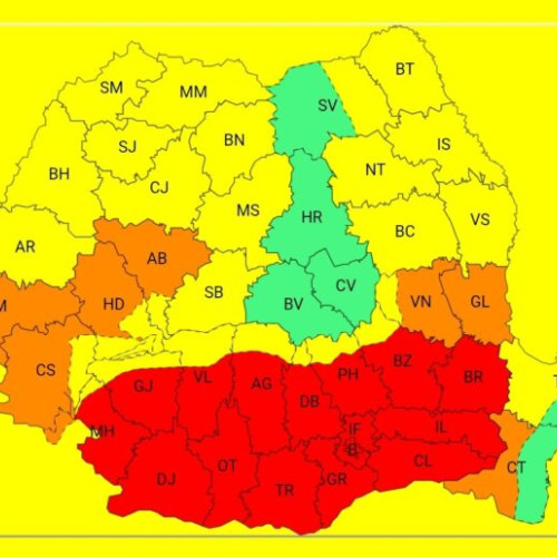 Cod roșu de caniculă în patru județe și în București, de duminică