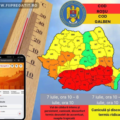 Dambovița, sub amenințarea valurilor de căldură extreme