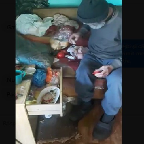 Bătrân din satul Ghireni, județul Botoșani, moare de foame, deși beneficiază de pensie