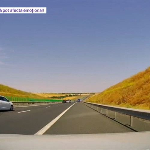 Carambol pe autostrada Soarelui, surprins de o cameră de bord