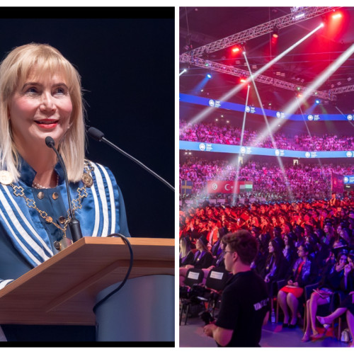 Aula universității de Medicină și Farmacie "Iuliu Hatieganu" din Cluj-Napoca a fost locul unui moment emoționant, sâmbătă, 5 iulie, când promoția 2025 a depus jurământul lui Hipocrate. La eveniment, rectorul universității, profesorul dr. Anca Dana Buzoianu, a spus că această zi "ne va rămâne tuturor în suflet".