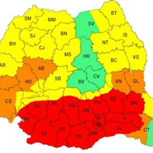 Cod portocaliu de caniculă și valul de căldură continuă în mai multe zone din România