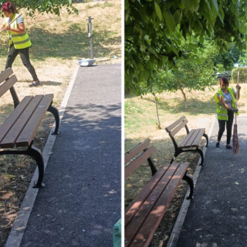 Primăria Cluj-Napoca a intervenit rapid pentru igienizarea unui parc din Mănăștur după ce situația s-a înrăutățit foarte mult. Potrivit stiridecluj.ro, zona a ajuns să fie într-o stare foarte neglijabilă, nu din cauza serviciilor de salubritate, ci pentru că parcul era frecventat zilnic de familii de cersetori și persoane fără adăpost.