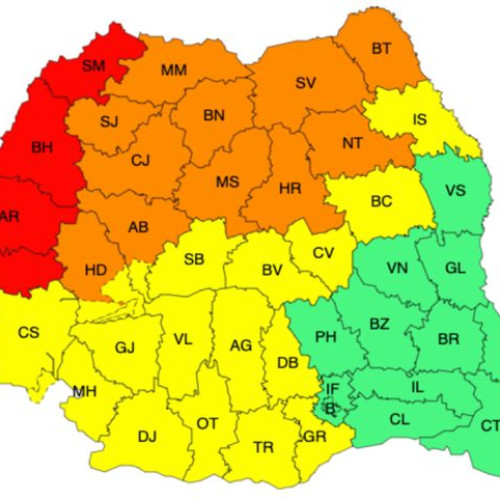 Cote de instabilitate atmosferică în mai multe regiuni ale țării