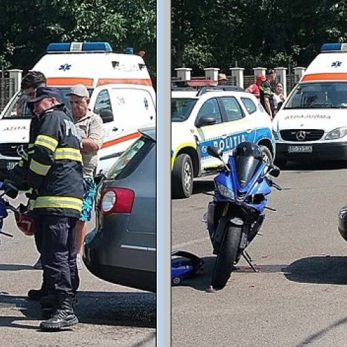 Motociclist rănit într-un accident în Săveni