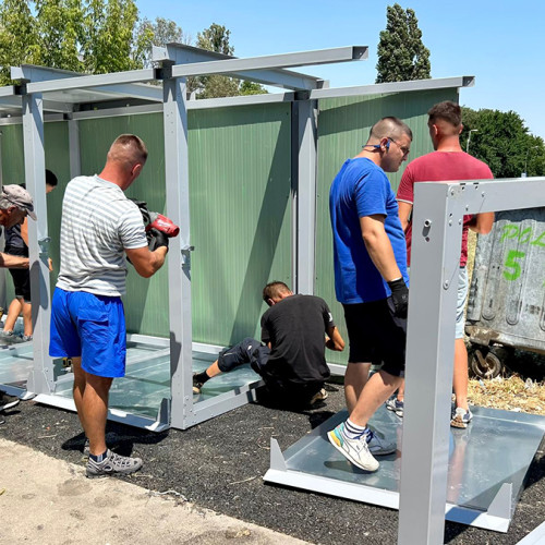 Primăria Constanța a început montarea primelor insule ecologice digitalizate în oraș