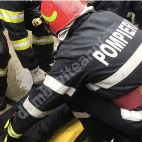 Incendiu la un service auto în Pietrosita