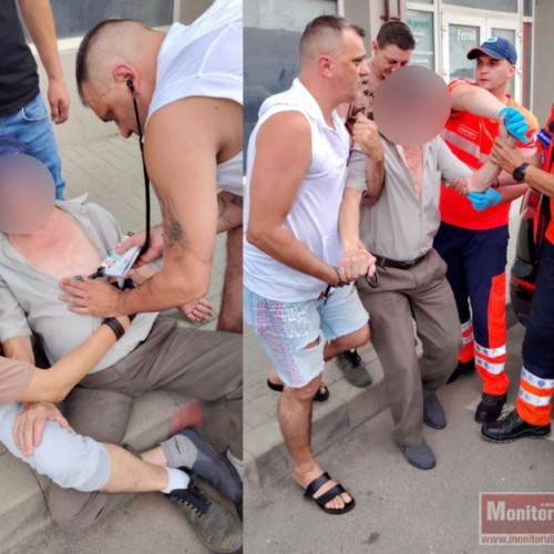 Un asistent medical a salvat viața unui bărbat căzut pe stradă în vreme caniculară