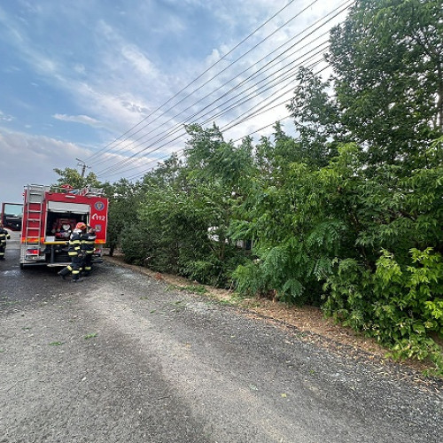 Bilantul provizoriu al misiunilor pompierilor satmareni în fața fenomenelor meteorologice periculoase