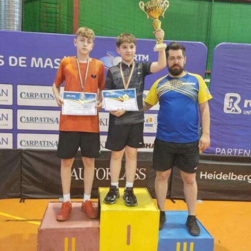 Jucătorii de tenis de masă din Buzău au strălucit la Campionatul național U13
