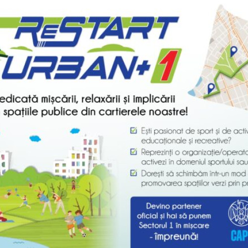 spațiile publice din sectorul 1 vor fi transformar în zone pentru activități în aer liber gratuite