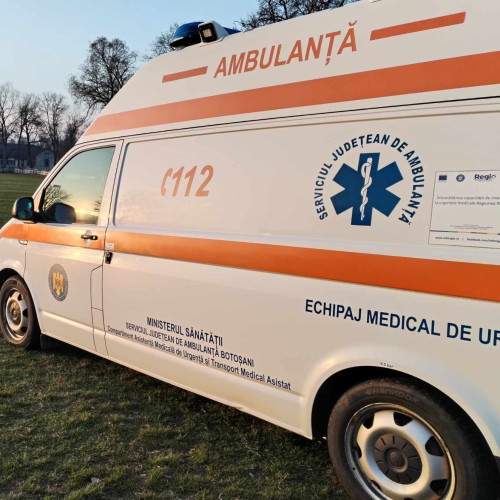 Bărbat din Botoșani, rănit grav într-un accident de muncă la Scheia