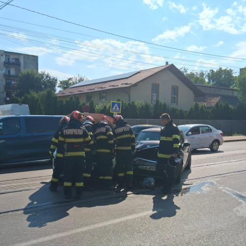 Accident rutier în zona industrială a Botoșaniului