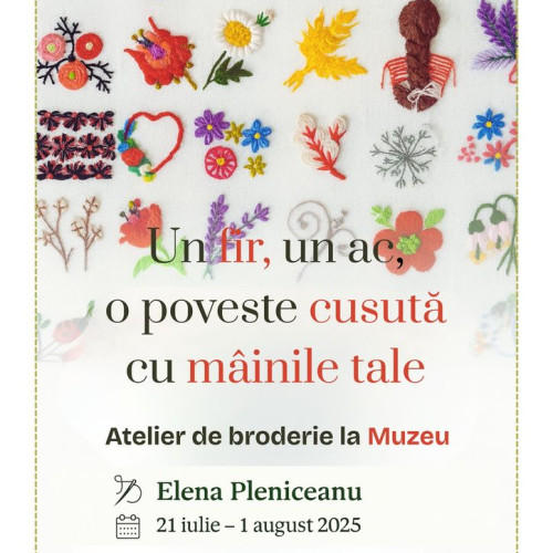 atelier de broderie cu radacini adanci, disponibil pentru peste 11 ani
