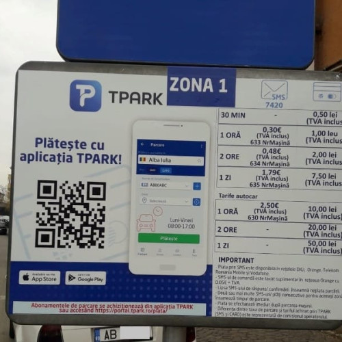 Dezbatere publică despre majorarea tarifelor la parcările cu plata din Alba Iulia