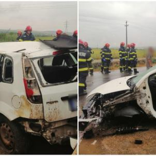 accident rutier pe drumul din cluj: trei persoane rănite în urma unui autoturism care a derapat